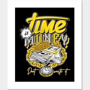 Shirt To Match Jordan 5 Retro Stealth - Time is Money Posters and Art